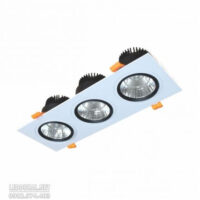 Đèn LED Downlight Vuông Chiếu Điểm 3x9W - DFC3091
